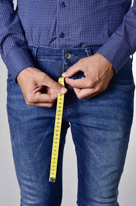 measure a man's penis in one centimeter