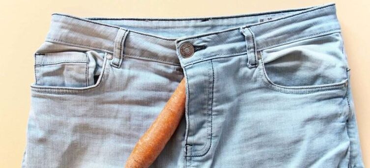 The carrot symbolizes the penis enlarged by soda